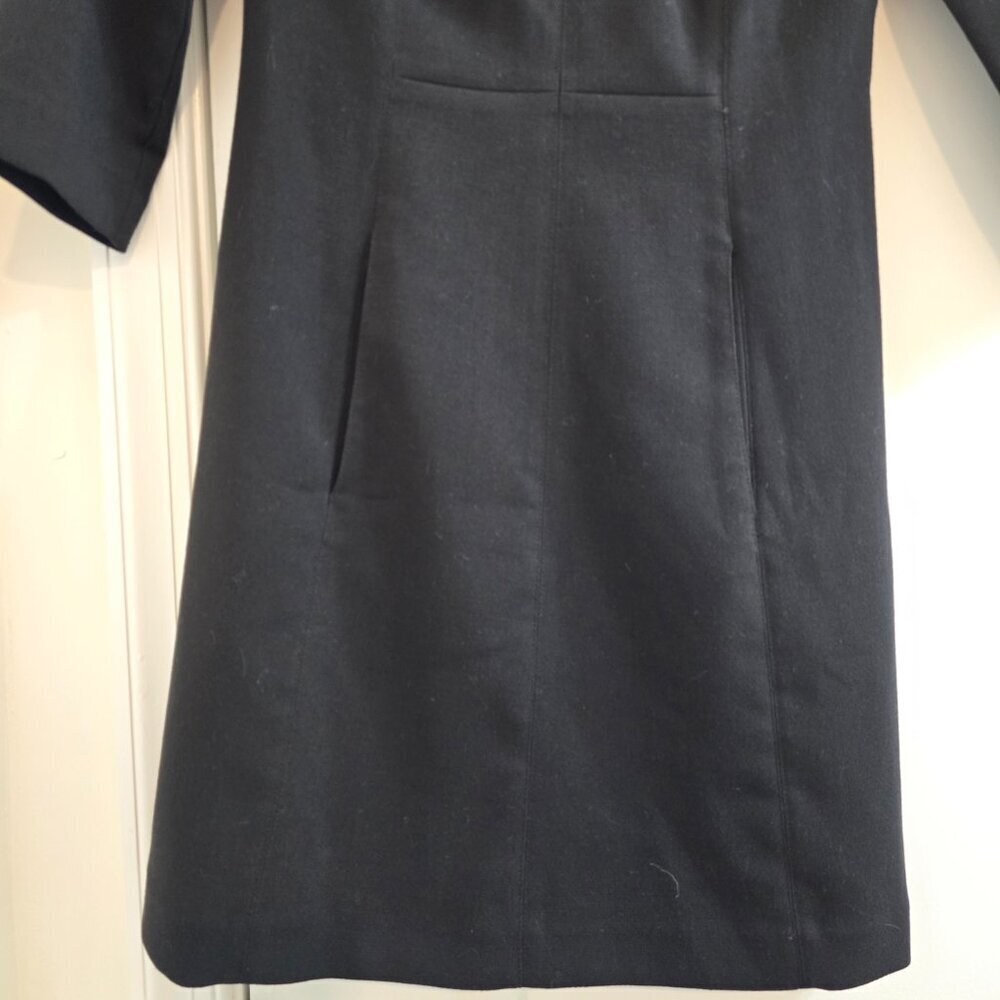 Vince Camuto Black Crepe A-Line Dress - Picture 4 of 11